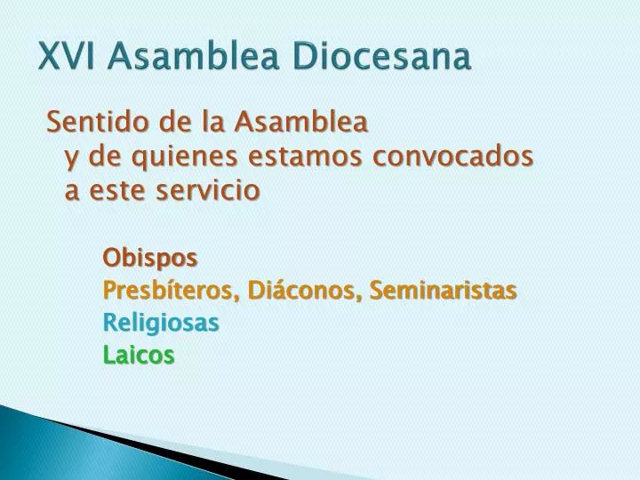 xvi asamblea diocesana