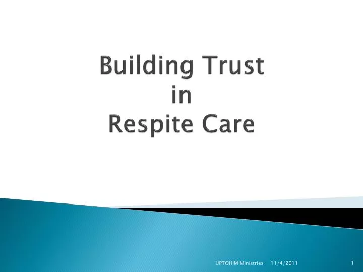 building trust in respite care