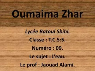 oumaima zhar