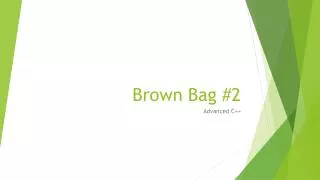 Brown Bag #2