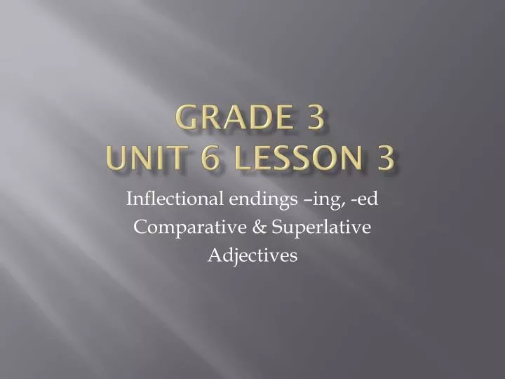 grade 3 unit 6 lesson 3