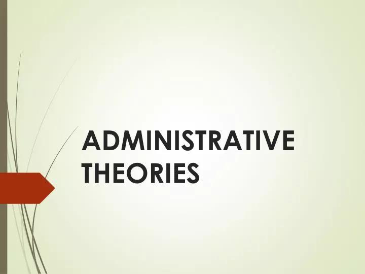 administrative theories