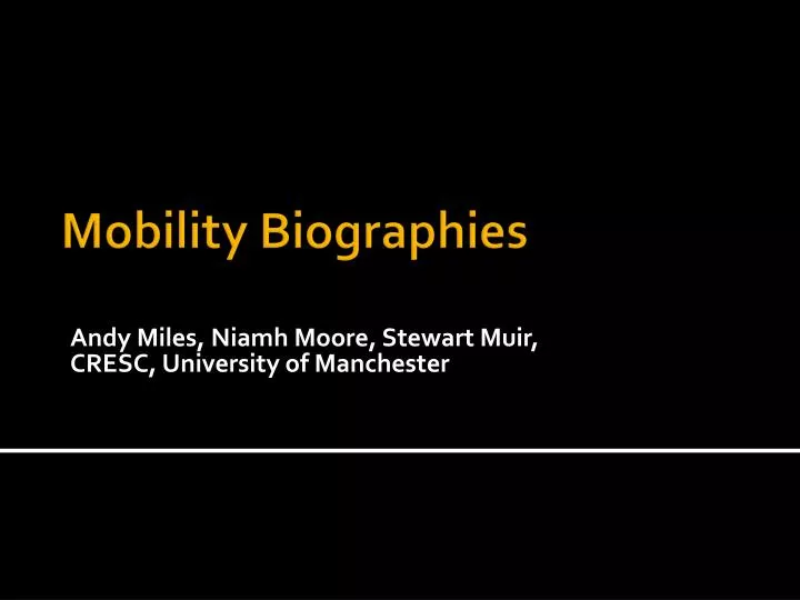 andy miles niamh moore stewart muir cresc university of manchester