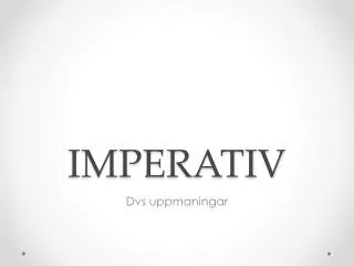 imperativ