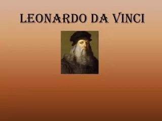 leonardo da vinci