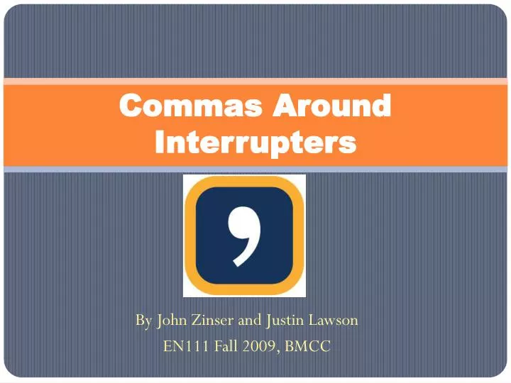 commas around interrupters
