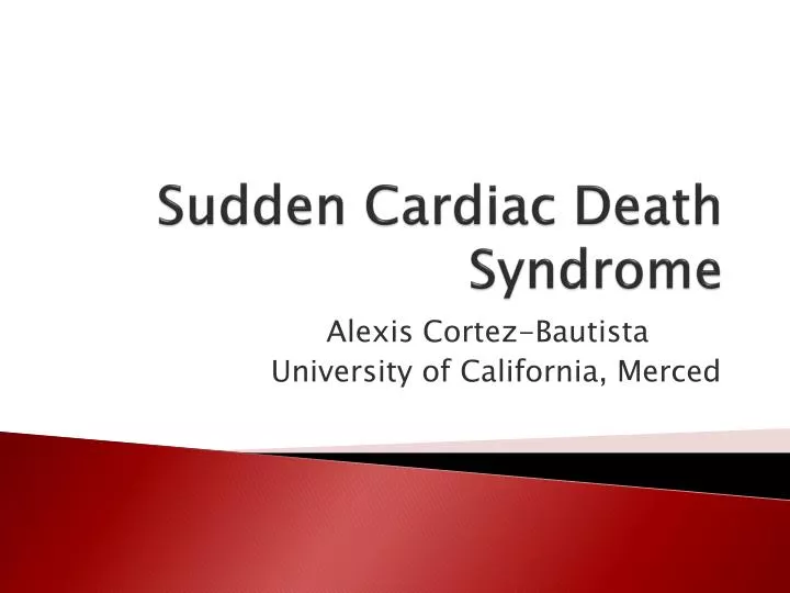 sudden cardiac death syndrome