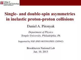 Single- and double-spin asymmetries in inelastic proton-proton collisions