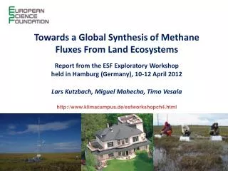 Towards a Global Synthesis of Methane Fluxes From Land Ecosystems