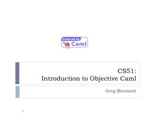 CS51: Introduction to Objective Caml