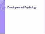 Developmental Psychology - slide 1
