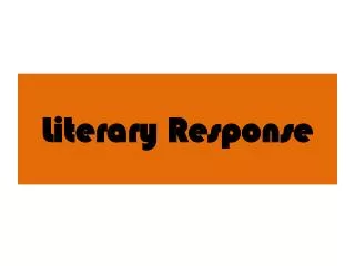 Literary Response