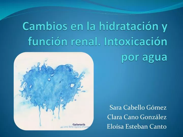 cambios en la hidrataci n y funci n renal intoxicaci n por agua