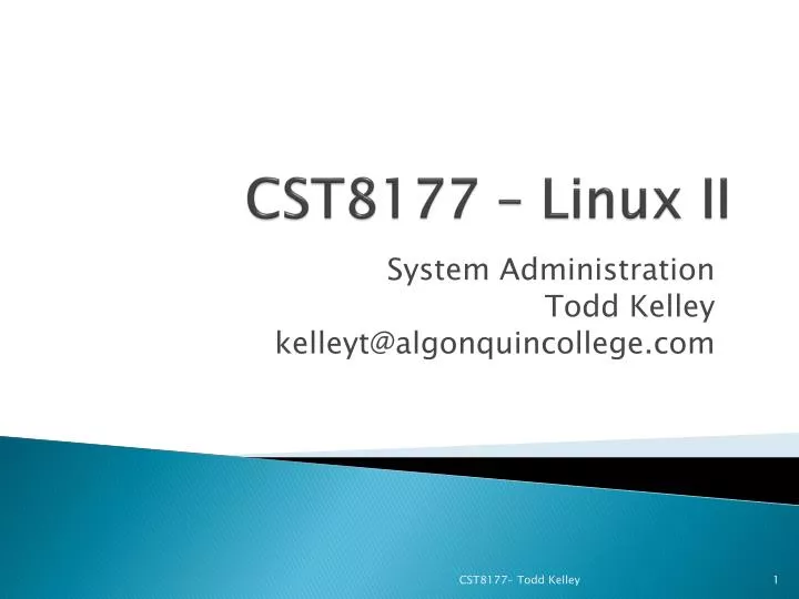 cst8177 linux ii