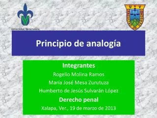 principio de analog a
