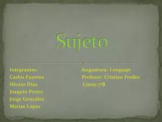 sujeto