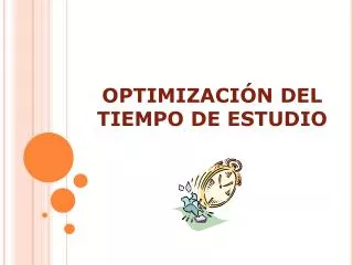optimizaci n del tiempo de estudio