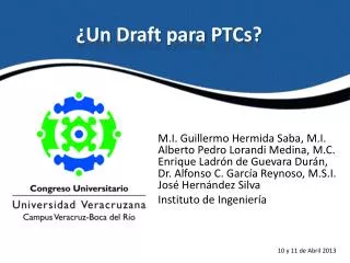 un draft para ptcs