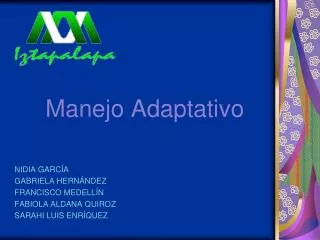 manejo adaptativo