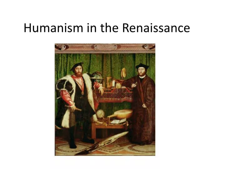 humanism in the renaissance