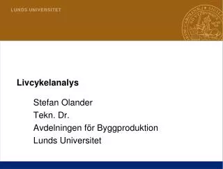 livcykelanalys