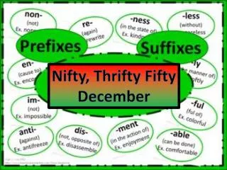 Nifty, Thrifty Fifty December