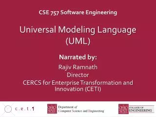 Universal Modeling Language (UML)