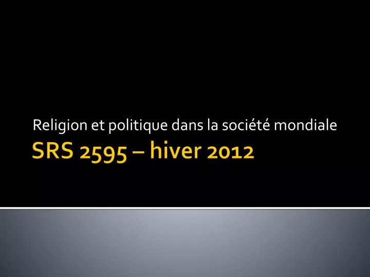 religion et politique dans la soci t mondiale