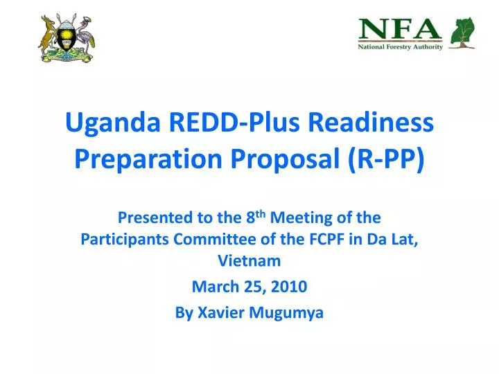 uganda redd plus readiness preparation proposal r pp
