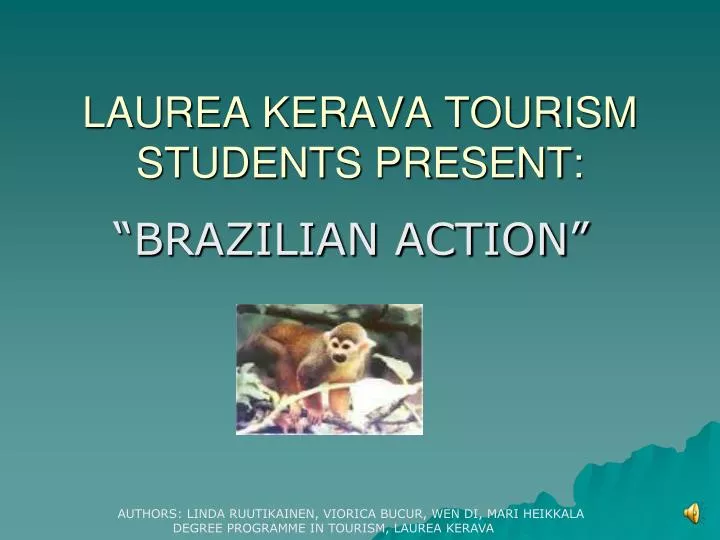 laurea kerava tourism students present