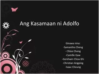 ang kasamaan ni adolfo