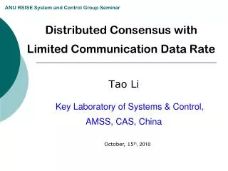 Distributed Consensus with Limited Communication Data Rate