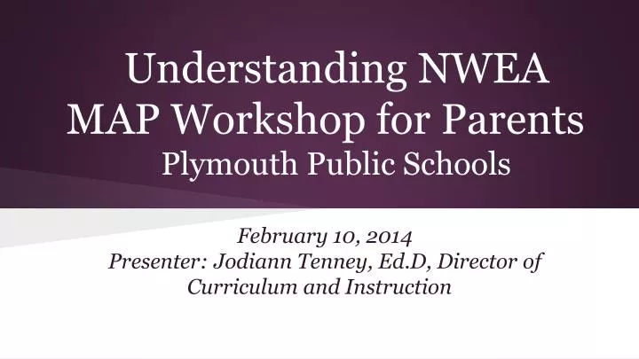 understanding nwea map workshop for parents plymouth public schools
