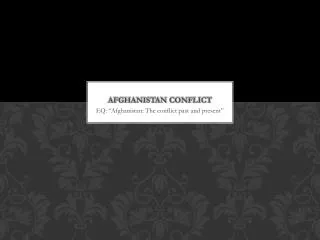 Afghanistan Conflict