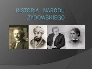 historia narodu ydowskiego