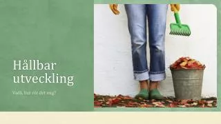 h llbar utveckling
