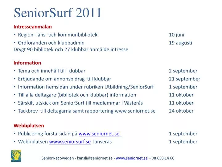 seniorsurf 2011