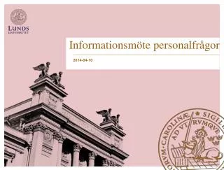 informationsm te personalfr gor