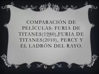 comparaci n de pel culas furia de titanes 1980 furia de titanes 2010 percy y el ladr n del rayo