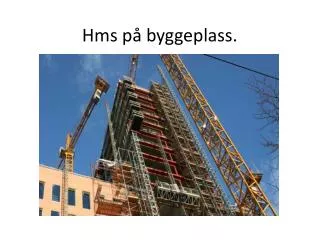 hms p byggeplass