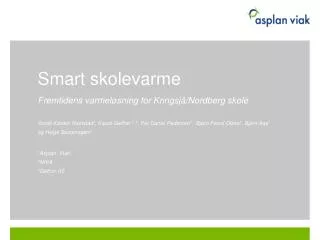 smart skolevarme