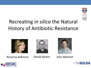 Recreating in silico the Natural History of Antibiotic Resistance