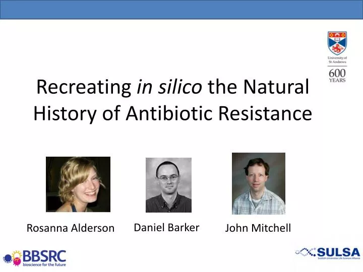 recreating in silico the natural history of antibiotic resistance