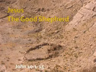 Jesus The Good Shepherd