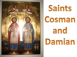 Saints Cosman and Damian