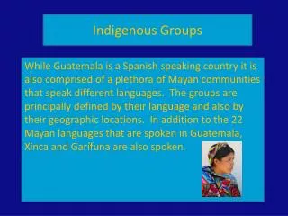 Indigenous Groups