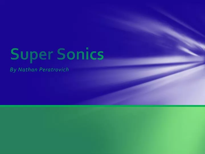 super sonics