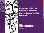Bienvenue - slide 1