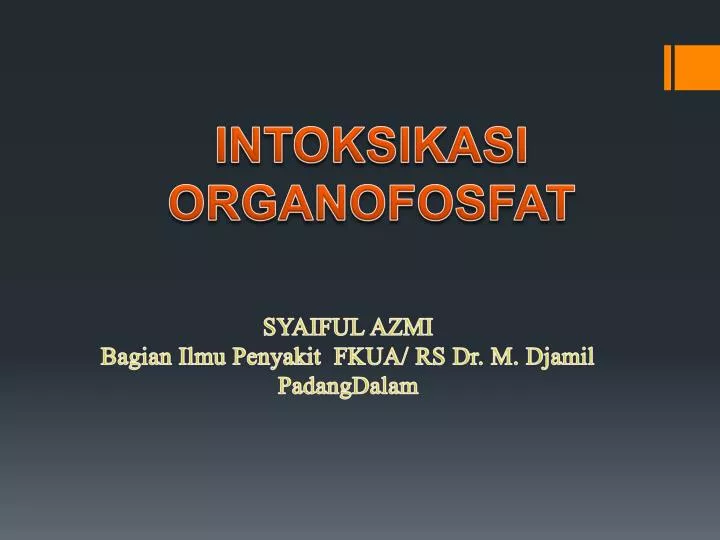 intoksikasi organofosfat