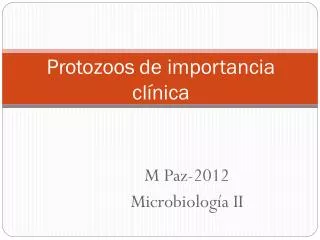 protozoos de importancia cl nica